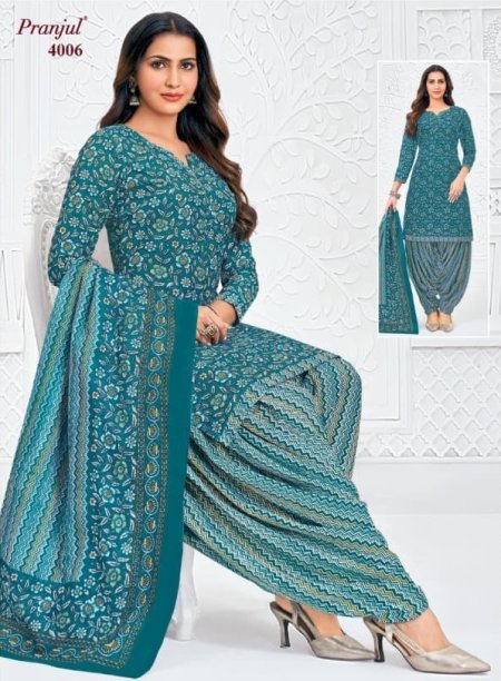 Priyanshi Vol 40 By Pranjul Printed Cotton Dress Material 